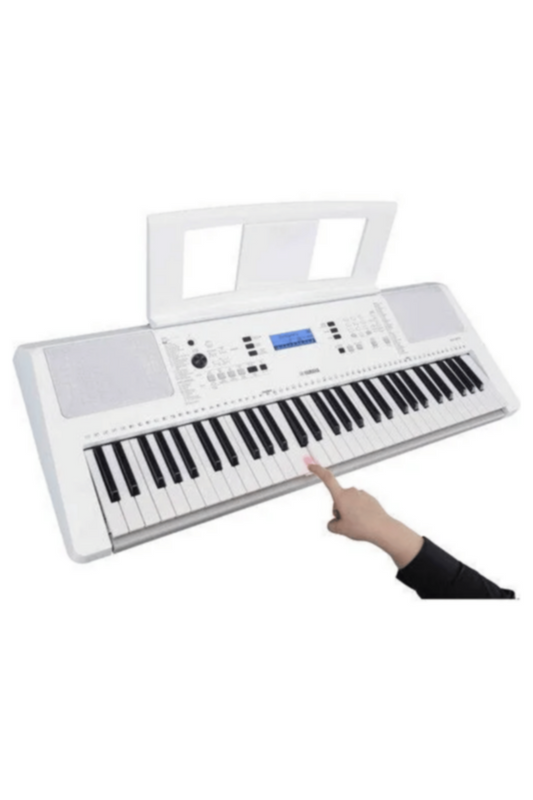 YAMAHA | 61-Keys Beginners Keyboard with Lighted Keys + Adapter | EZ300