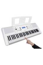 YAMAHA | 61-Keys Beginners Keyboard with Lighted Keys + Adapter | EZ300