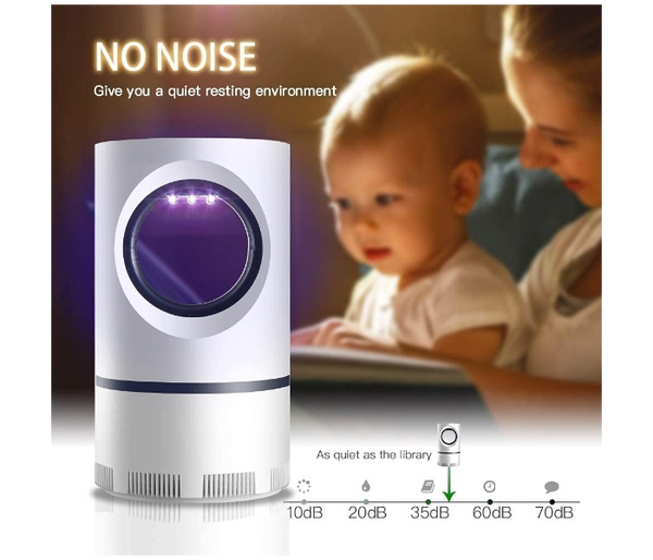 Generic-Electric Mosquito Killer Lamp USB Power Anti-mosquito Trap LED Night Light Lamp Bug Insect Killer Light Repeller | JPO4272
