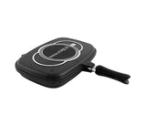 ROYALFORD | 36 Cm Double Grill Pan Black | Rf6619