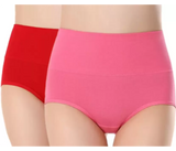 Free Size Women's High Waist Comfy Seamless Stretch Band Waist Lingerie Panty | JPN1997