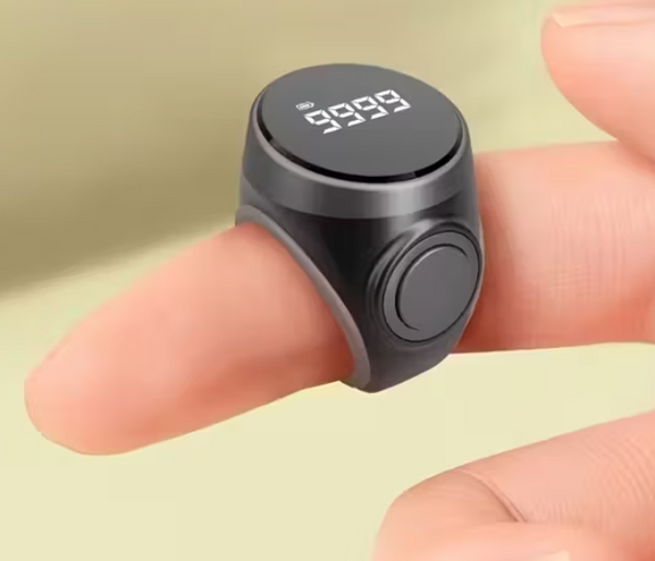Tasbih Ring Smart Counter with Vibrating Alarm and OLED Display 20mm | JPO4801