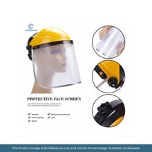 Face Sheild Visor with Yellow Bracket