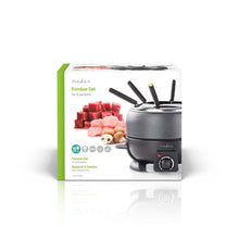 NEDIS | Fondue Set 6 Persons | 2.3 l | Adjustable temperature control | 800 W | Cool touch handle(s) | Anti slip bottom | Overheating protection | FCFO110EBK6