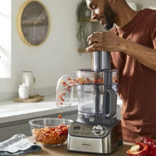 KENWOOD | Food Processor 1000W With Blender, Grinder Mill, Dual Metal Whisk, Dough Maker, Citrus Juicer, Express Serve/Salad Maker, Kitchen Scale/Weighing Tray Silver | FDM71.690SS