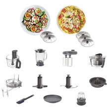 KENWOOD | Food Processor 1000W With Glass Blender, Glass Mill, Juicer Extractor, Dual Metal Whisk, Dough Maker, Citrus Juicer, Express Serve/Salad Maker, Kitchen Scale/Weighing Tray Silver | FDM71.980SS