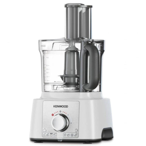KENWOOD | Multifunctional Food Processor With 2 Stainless Steel Disks, Blender, Grinder Mill, Whisk, Dough Maker 1000W White | FDP65.400WH