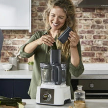 KENWOOD | Multifunctional Food Processor With 2 Stainless Steel Disks, Blender, Grinder Mill, Whisk, Dough Maker 1000W White | FDP65.400WH