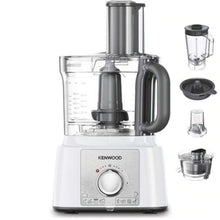KENWOOD | Multifunctional Food Processor With 3 Stainless Steel Disks, Blender, Juicer Extractor, Grinder Mill, Whisk, Dough Maker, Citrus Juicer 1000W White | FDP65.750WH