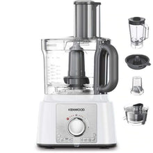 KENWOOD | Multifunctional Food Processor With 3 Stainless Steel Disks, Blender, Juicer Extractor, Grinder Mill, Whisk, Dough Maker, Citrus Juicer 1000W White | FDP65.750WH