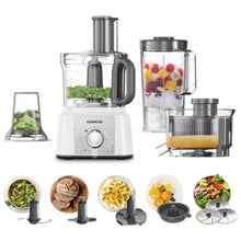 KENWOOD | Multifunctional Food Processor With 3 Stainless Steel Disks, Blender, Juicer Extractor, Grinder Mill, Whisk, Dough Maker, Citrus Juicer 1000W White | FDP65.750WH