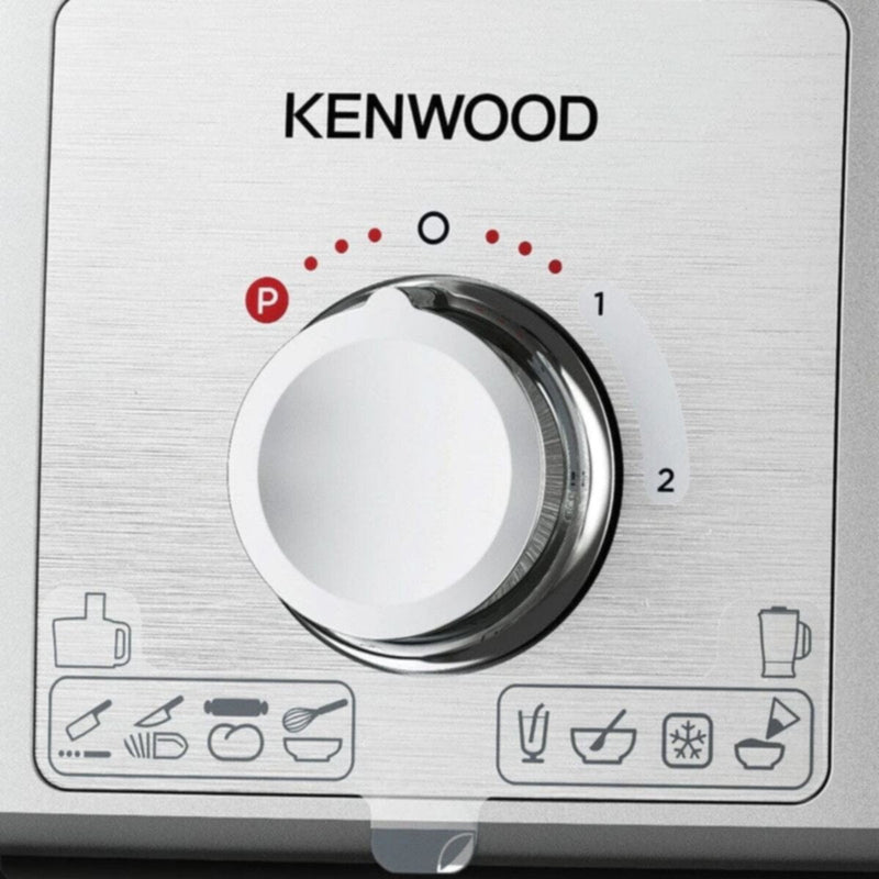 KENWOOD | Food Processor 1000W Multi-Functional With 3 Stainless Steel Disks, Blender, Grinder Mill, Juicer Extractror, Whisk, Dough Maker, Citrus Juicer, Express Serve/Salad Maker Silver | FDP65.880SI