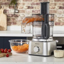 KENWOOD | Food Processor 1000W Multi-Functional With 3 Stainless Steel Disks, Blender, Grinder Mill, Juicer Extractror, Whisk, Dough Maker, Citrus Juicer, Express Serve/Salad Maker Silver | FDP65.880SI