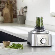 KENWOOD | Food Processor 1000W Multi-Functional With 3 Stainless Steel Disks, Blender, Grinder Mill, Juicer Extractror, Whisk, Dough Maker, Citrus Juicer, Express Serve/Salad Maker Silver | FDP65.880SI