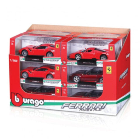 BBURAGO | 18-46100 1/32 Ferrari R & P Vehicels Asst (Boxed, 12 Pcs/Cd) | 47546100