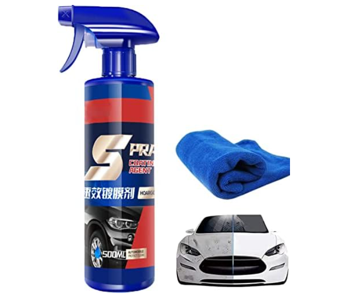 Generic 500ml Automotive Paint Repair Care Ceramic Coating Spray Quick Nano-coating Spray Wax Car Hydrophobic Polish Paint Cleaner | JPN1970