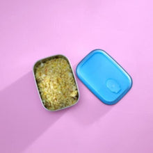 ROYALFORD | Rectangle Stainless Steel Tiffin Box 680ML Blue-Portable Food Storage Container, Clip | RF7014BL