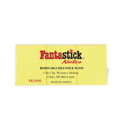 FANTASTICK | Stick Notes 1.5X2" Yellow | FK-N152