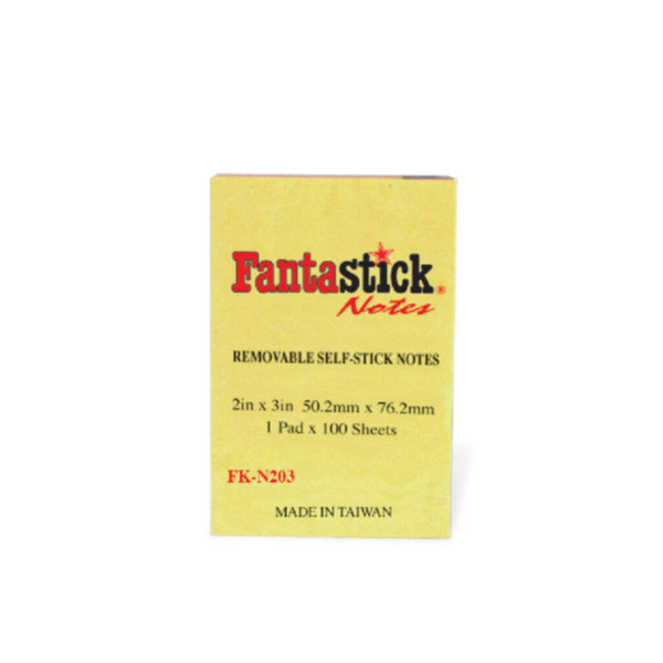FANTASTICK | Stick Notes 2X3"  Yellow | FK-N203