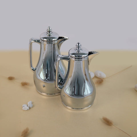 ANSA | Flask Set Of 2 Pcs Full Silver | NDT-S