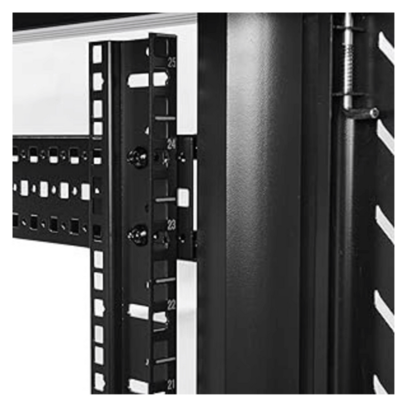 NETCON | 12U Floor Mount 600W x 800D Cabinet, Front Glass & 2 Rear Erforated Dual Door, 2 Way Fan | NTF12U60802F