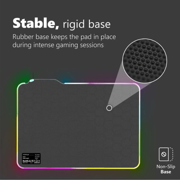 VERTUX | Optimized Surface Pro-Gaming Mouse Pad Low Resistance Anti-Friction | FLUXPAD