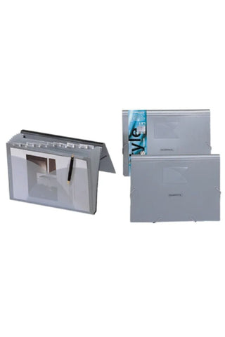 FOLDERMATE | 13 Pocket Style Plus Expanding File Silver | FE-137-SR