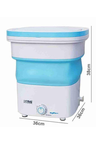 Folding Mini Washing Machine with Dryer Bucket | 903-2 Blue