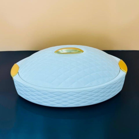 GENERIC | Food Warmer New White Gold Large | HP1072L-WHG