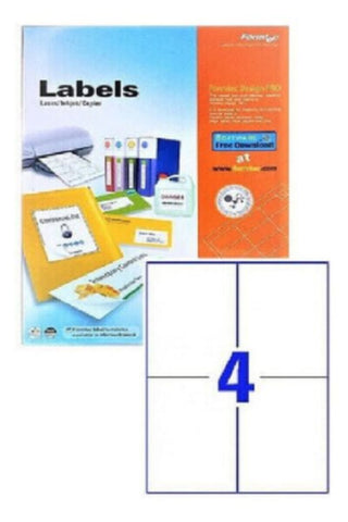 FORMTEC | Label 400 105 x 148 mm Bx=100 Sheet | FT-GS-1004