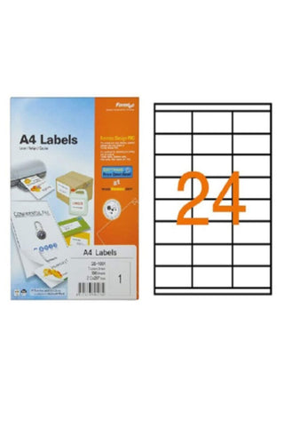 FORMTEC | Multipurpose Labels 2400/70x35 mm Bx=100 sheet | FT-GS-1224