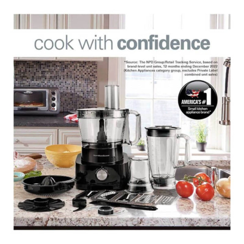 HAMILTON | Beach 11-in-1 Food Processor 1,000W - Black | FP1012-ME