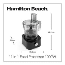 HAMILTON | Beach 11-in-1 Food Processor 1,000W - Black | FP1012-ME