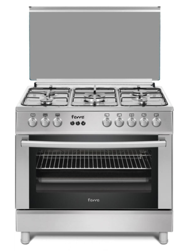 FERRE | Cooking Range 90x60cm 4 Burners + 1 Wok Burner | FR-60X90G5+