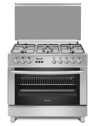 FERRE | Cooking Range 90x60cm 4 Burners + 1 Wok Burner | FR-60X90G5+