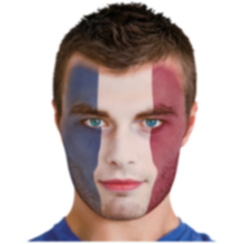 Quick Face Painting Kit with Brush (3 Packets) | FranceÂ |Â Minagination