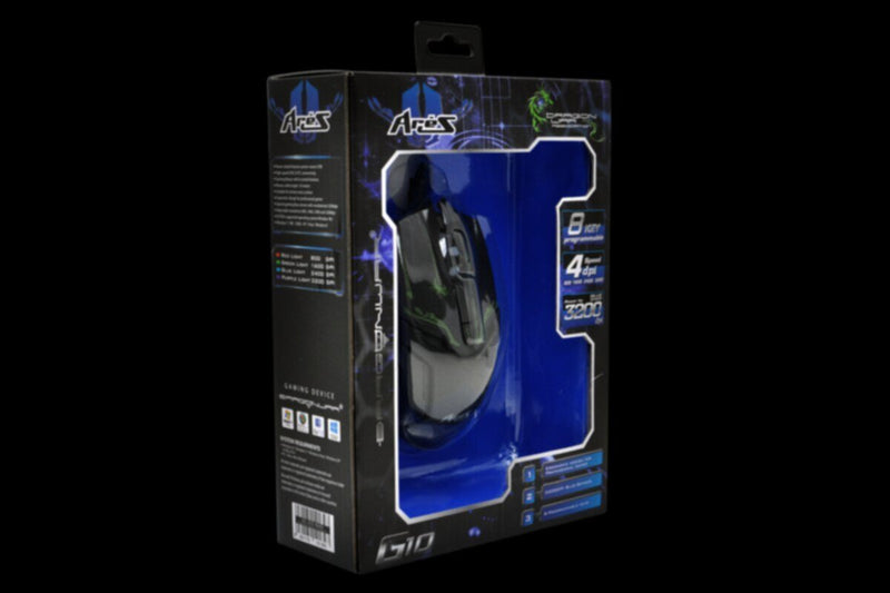DRAGONWAR | Gaming Mouse Ares 3200 DPI Black | G10