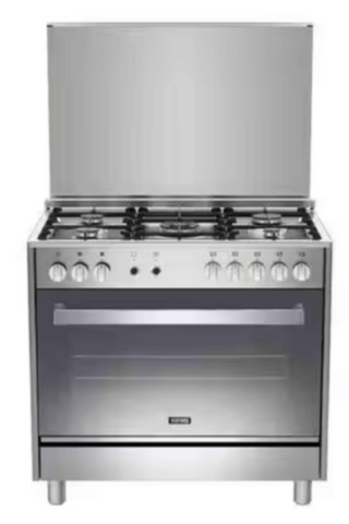 IGNIS | Free Standing Gas Cooker | Oven + Fan Cast Iron Grid 5gas 90x60cm | G1961FCDXTF