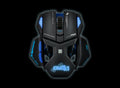 DRAGONWAR | Gaming Mouse Phantom 9500 DPI Laser with Macro Blue | G4