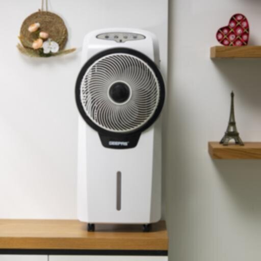 GEEPAS | High Speed Rechargeable Air Cooler 7Hrs Remote AC 220-240V 50/60Hz | GAC9580
