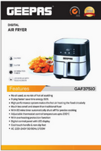 GEEPAS | Air Fryer 5Ltr 1700W Black | GAF37510