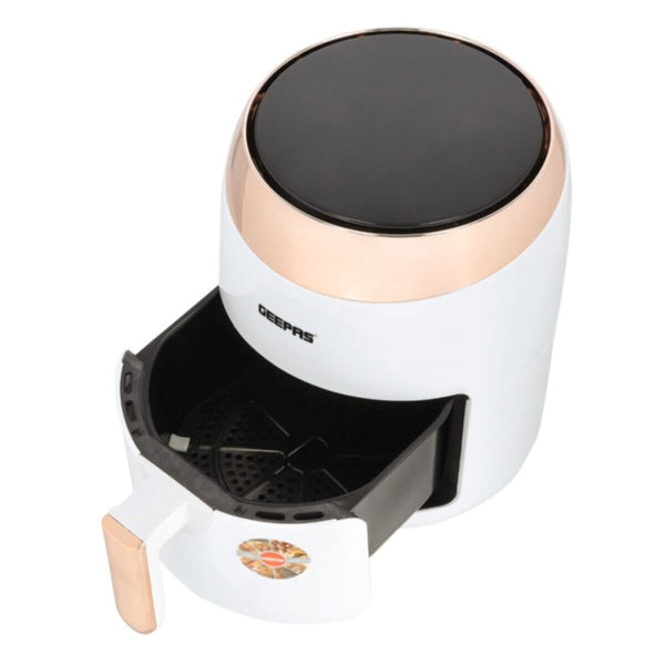 GEEPAS | Digital Air Fryer With 3.5L Capacity, 1400W White | GAF37522