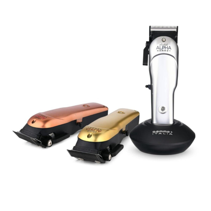 GAMMA+ | Absolute Alpha Professional Modular USB Cordless Clipper with 5 Dub Magnetic Guards
