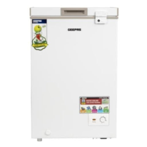 GEEPAS | Chest Freezer 120Ltr 100W White | GCF1206WAH