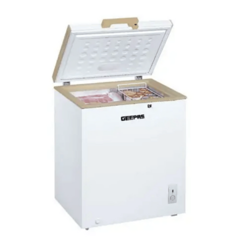 GEEPAS | Chest Freezer 170Ltr 115W White | GCF1706WAH
