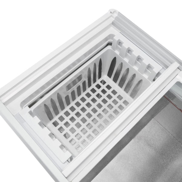 GEEPAS | Chest Showcase Freezer Storage 425Ltrs Convertible Freezer and Fridge Function | GCF4220SG