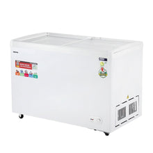 GEEPAS | Chest Showcase Freezer Storage 425Ltrs Convertible Freezer and Fridge Function | GCF4220SG
