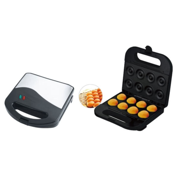 GEEPAS | 8Pcs Non Stick Donut Maker Cool Touch 780W | GDM36532