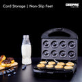 GEEPAS | 8Pcs Non Stick Donut Maker Cool Touch 780W | GDM36532
