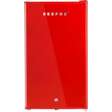 GEEPAS | 120 Litres Single Door Mini Defrost Refrigerator Red | GRF1202RXE